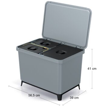 Odpadkový kôš na triedený odpad NKS60W3 je ideálnym riešením pre každú domácnosť, ktorá dbá na životné prostredie a chce efektívne triediť odpad. S jeho objemom 43 litrov poskytuje dostatok priestoru pre všetky druhy odpadu. Kôš je vyrobený z kvalitného plastu, čo zaručuje jeho dlhú životnosť…