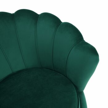 KONDELA Noblin kreslo smaragdová (Velvet) / zlatá - Image 11