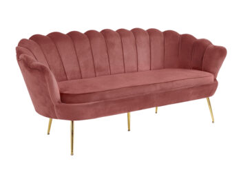 <p>Predstavujeme vám elegantnú trojsedačku <strong>Noblin</strong> v očarujúcej ružovej farbe (Velvet) so zlatými detailmi, ktorá sa stane skvostom vašej obývačky. Táto sedačka je ideálnym riešením pre tých, ktorí hľadajú moderný a štýlový nábytok do interiéru.</p>