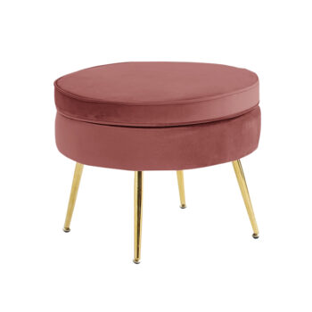 Taburetka Noblin Typ 1 v elegantnej ružovej farbe (Velvet) so zlatými detailmi je skvelým doplnkom pre váš interiér. Tento moderný kus nábytku od značky KONDELA je navrhnutý tak, aby priniesol do vašej obývačky štýl a pohodlie. S rozmermi 51 cm na šírku, 51 cm na hĺbku a výškou…