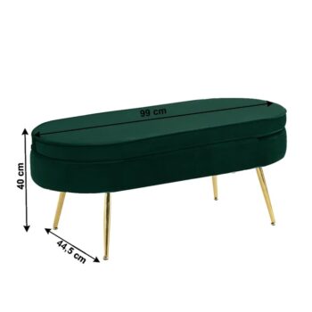 Taburetka Noblin Typ 2 v elegantnej zelenej farbe s jemným zamatovým povrchom je ideálnym doplnkom pre váš interiér. Tento moderný kus nábytku od značky KONDELA kombinuje štýlový dizajn so spoľahlivou funkčnosťou, čím sa stáva skvelým riešením pre rôzne priestory vo vašej…