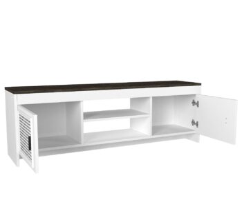 Objavte NODE, TV stolík, ktorý prináša do vašej obývačky nádych orientálneho štýlu. Jeho čistý biely dizajn sa skvele kombinuje s elegantnými a praktickými prvkami, robí z neho ideálnu voľbu pre milovníkov minimalizmu s nádychom exotiky.Špecifikácia produktuTyp tovaru: TV stolíkMateriál: Kvalitný LTD materiál s hrúbkou 18 mm zaisťuje vysokú odolnosť a stabilitu.Rozmery: 150 x 48.2 x 35 cm, poskytujúce dostatok priestoru pre umiestnenie vašej televízie a ďalšie multimediálne zariadenia.Farba: Neutrálna biela, ktorá podčiarkuje čistotu a sviežosť, ideálna pre rozjasnenie vášho priestoru.Štýl: Orientálne motívy dodávajú tomuto kusu nábytku unikátny vzhľad, ktorý je súčasne moderný a bezčasový.Vybavenie: Obsahuje regál a dve skrinky, ktoré ponúkajú praktické riešenie pre úschovu a organizáciu vašich vecí.Počet dverí, dvierok: Dve dvierka poskytujúce skrytý úložný priestor pre nevyhnutné predmety.Dodatočné informácie: Produkt dodávame v demontovanom stave, čo uľahčuje jeho transport a montáž.TV stolík NODE je viac než len praktickým prvkom; je to umelecké dielo, ktoré obohatí akúkoľvek obývaciu izbu. Jeho orientálny charm a funkčné vlastnosti ho robia nielen užitočným, ale aj hlavným vizuálnym prvkom vášho interiéru.
