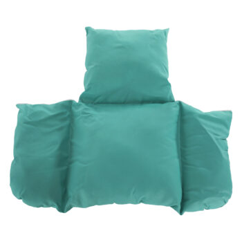 KONDELA Nolan New závesné hojdacie kreslo biela / mentolová – Obrázok 5