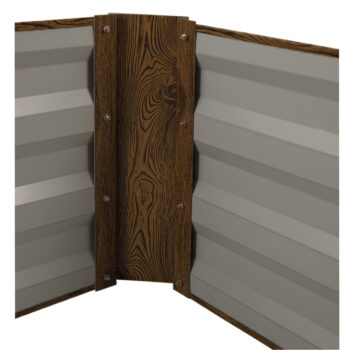 NONKY TYP 2: Kovový vyvýšený záhon Nonky Typ 2 - hnedá; materiál: oceľ / hliník; rozmery (ŠxHxV): 80x60x30 cm.