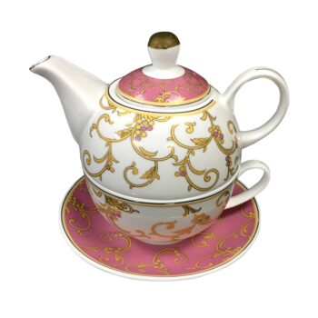 Predstavujeme vám elegantnú čajovú súpravu Nora Afternoon Tea, ktorá je dokonalým spojením moderného dizajnu a funkčnosti. Táto súprava, vyrobená z kvalitného porcelánu, prichádza v jemnej kombinácii bielej, ružovej a zlatej farby, čo jej dodáva luxusný vzhľad a zároveň sa hodí…