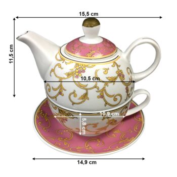 Predstavujeme vám elegantnú čajovú súpravu Nora Afternoon Tea, ktorá je dokonalým spojením moderného dizajnu a funkčnosti. Táto súprava, vyrobená z kvalitného porcelánu, prichádza v jemnej kombinácii bielej, ružovej a zlatej farby, čo jej dodáva luxusný vzhľad a zároveň sa hodí…