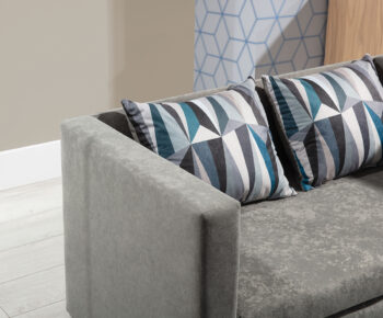 NABBI Nora rozkladacia pohovka sivá / vzor – Obrázok 6