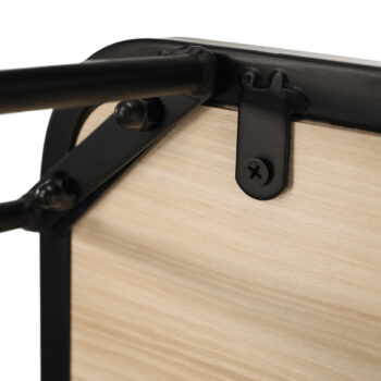 KONDELA Noras príručný stolík čierna / dub – Obrázok 5