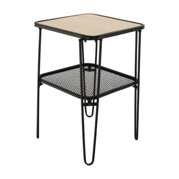 KONDELA Noras príručný stolík čierna / dub – Obrázok 8