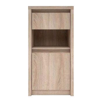 <p>Jednodverová komoda so zásuvkou Norty Typ 24 1D1S v elegantnom prevedení dub sonoma je ideálnym riešením pre tých, ktorí hľadajú praktický a moderný nábytok do svojho interiéru. Táto komoda sa vyznačuje jednoduchým dizajnom, ktorý sa ľahko prispôsobí rôznym štýlom zariadenia.</p>