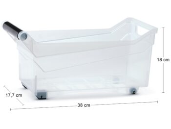 Plastový úložný box na kolieskach NUK3L s objemom 10 litrov je praktickým a moderným doplnkom do každého interiéru. Vďaka svojej priehľadnej farbe sa hodí do rôznych farebných schém a štýlov zariadenia. Box je vyrobený z kvalitného plastu, ktorý je ľahko udržiavateľný - stačí ho utierať navlhko.…