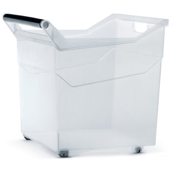 <p>Plastový úložný box na kolieskach NUK5H s objemom 44 l je praktickým a moderným doplnkom do každého interiéru. S jeho pomocou udržíte poriadok v domácnosti celoročne. Box je vyrobený z kvalitného plastu, ktorý sa ľahko čistí - stačí ho utrieť navlhko.</p>