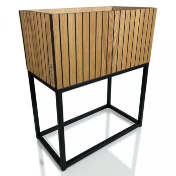 Nádherný kvetináč  prírodnej dubovej dyhy LOFT FIORINO 42X22X50 cm