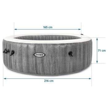 Nafukovacie jacuzzi s hydromasážou a Wi-Fi ovládaním 4 osoby