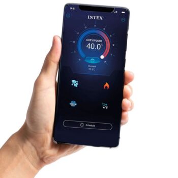 Nafukovacie jacuzzi s hydromasážou a Wi-Fi ovládaním 4 osoby