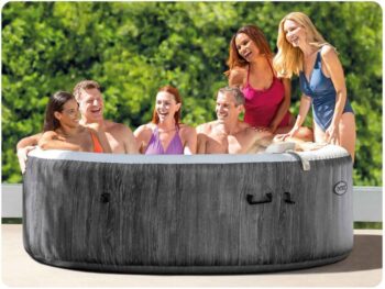 Nafukovacie jacuzzi s hydromasážou a Wi-Fi ovládaním 4 osoby