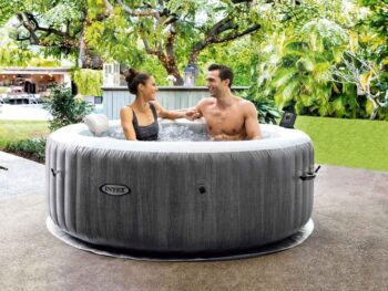 Nafukovacie jacuzzi s hydromasážou a Wi-Fi ovládaním 4 osoby