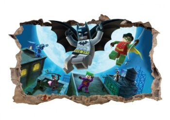 Nálepka na stenu Batman Superhero 47x77cm