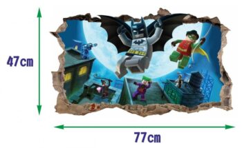 Nálepka na stenu Batman Superhero 47x77cm