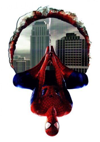 Nálepka na stenu Spiderman 3D  46x70cm