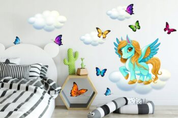 Nálepka na stenu do detskej izby pony 100 x 200 cm