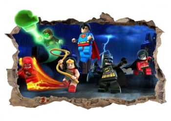 Nálepka na stenu lego Batman 47x77cm
