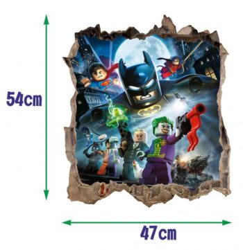 Nálepka na stenu lego Batman HIT 47x54cm