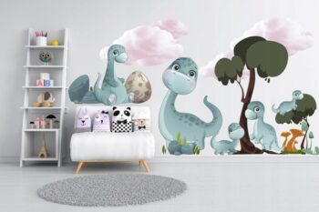 Nálepka na stenu roztomilý dino 120 x 240 cm