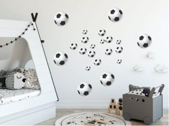 Nálepka pre chlapcov do detskej izby footbalové lopty