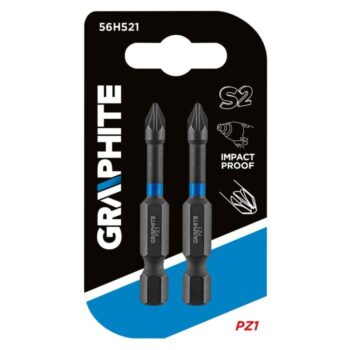 Nárazové bity s dĺžkou 50 mm 2ks 56H521 GRAPHITE