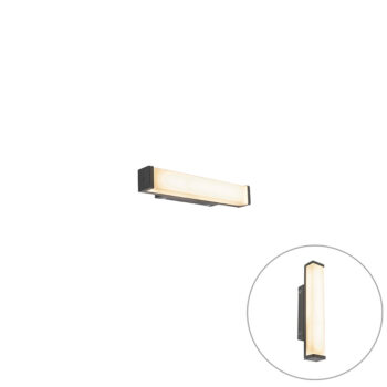 Nástenná lampa čierna 32 cm IP44 - Cascada