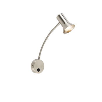 Nástenná lampa z ocele s flexibilným ramenom - Karin flex