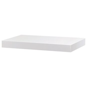 Nástenná polička P-023 WT2 biela mat, 40 x 24 x 4 cm, mat