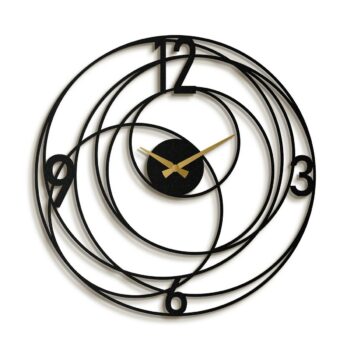 Nástenné hodiny Big Bang APS027, Black, 49 x 49 cmcm