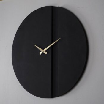 Nástenné hodiny Block APS096, Black, 46 x 46 cm