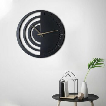 Nástenné hodiny Chrono Black, 50 x 50 cm