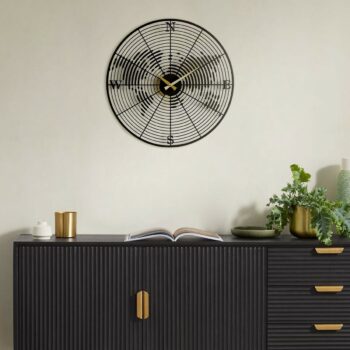 Nástenné hodiny Coordinate APS018, Black, 49 x 49 cm