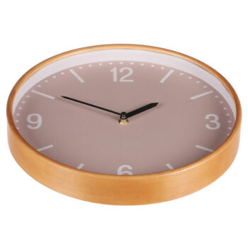 Nástenné hodiny Simplex béžová, pr. 32 cm, MDF
