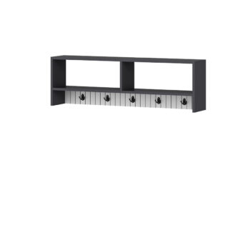 Nástenný vešiak Sarandon Anthracite White