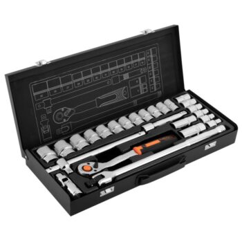 Nástrčné kľúče 1/2, sada 25 ks, CrV 10-036 NEO