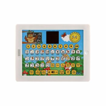 Náučný tablet múdrej sovy dvojjazyčný CZ+AJ, plast, 24x19x2 cm, na batérie so zvukom