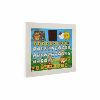 Náučný tablet múdrej sovy dvojjazyčný CZ+AJ, plast, 24x19x2 cm, na batérie so zvukom