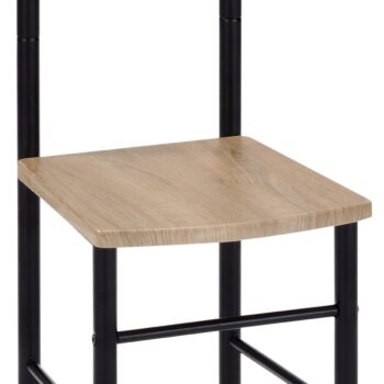 Nemý sluha 81870 BK čierny lak/dub sonoma, 119 cm
