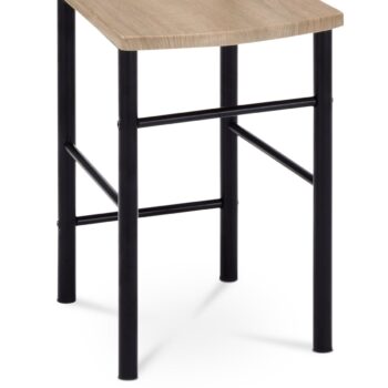 Nemý sluha 81870 BK čierny lak/dub sonoma, 119 cm