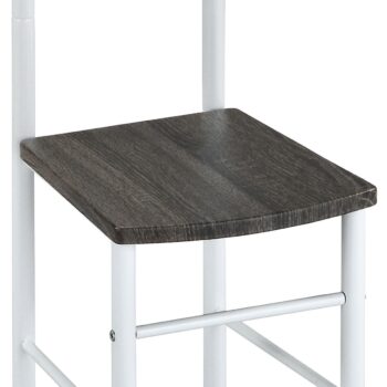 Nemý sluha 81870 WT biely lak/čierny dub, 119 cm