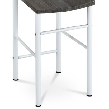 Nemý sluha 81870 WT biely lak/čierny dub, 119 cm