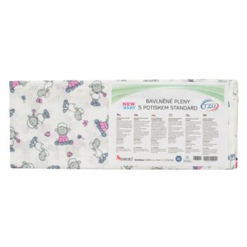 New Baby Bavlnené Plienky S Potlačou 10 Ks