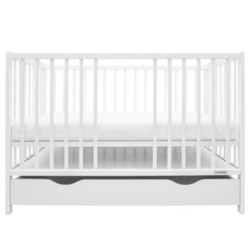 New Baby Detská postieľka Lilly so zásuvkou, biela