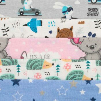 New Baby Flanelová Plienka S Potlačou 10 Ks