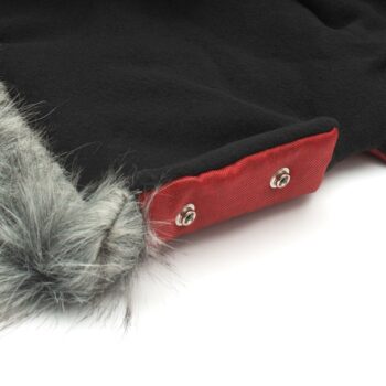 New Baby Rukávník 2v1 s kožušinkou red